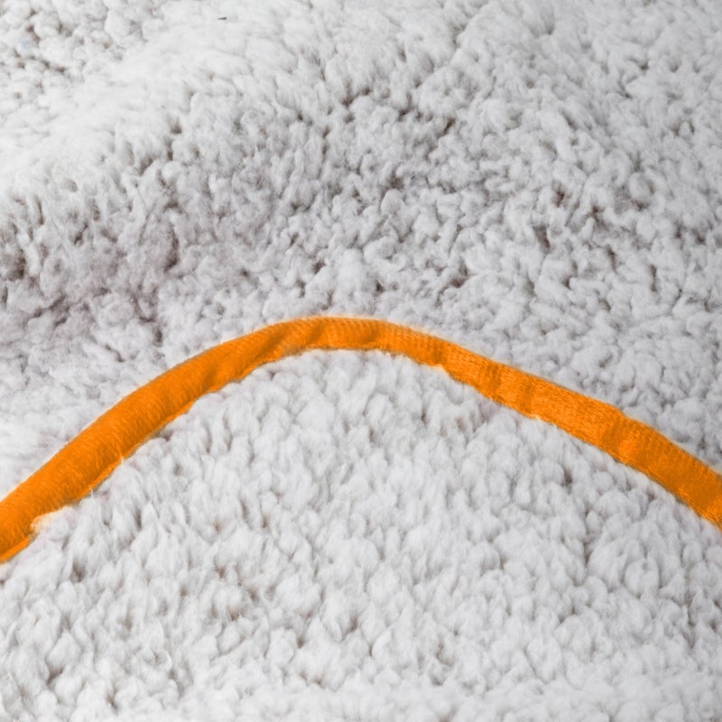 Logo Brands NCAA Tennessee Volunteers Frosty Fleece Throw Blanket (50" x 60") â€“ Soft Sherpa Material with Team Logo, Team Color Trim - Image 4